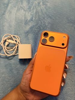Apple iPhone 17 Pro Max, 256GB, in Orange with Box and Charger