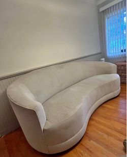 Crate and barrel infiniti curve back sofa
