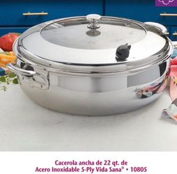 Cacerola de 22qt vida sana de princess house