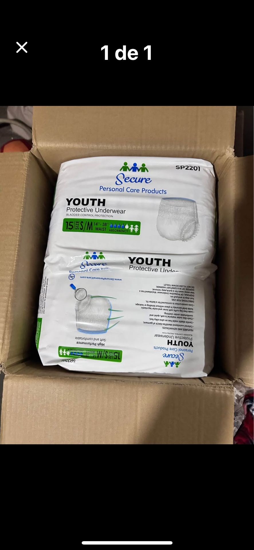 Pañales entrenadores Talla S