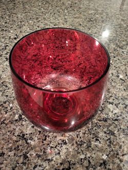 Christmas !!!Pretty Red Transparent Vase