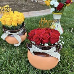 Mothersday Flower Pots And Flower Heart Boxes