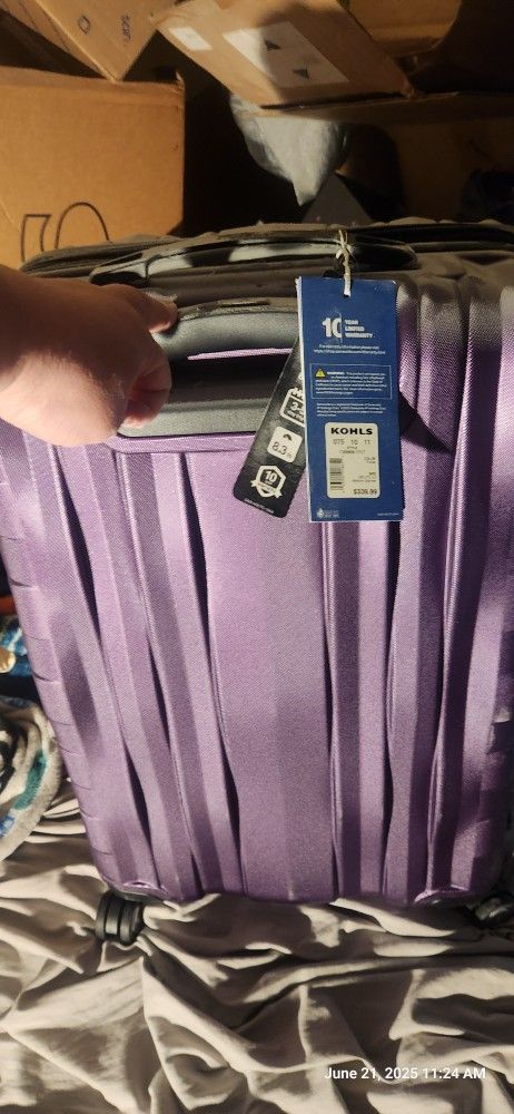Samsonite Ziplite 5 Hardside Spinner Luggage
Color: Purple, Size: 25 INCH
