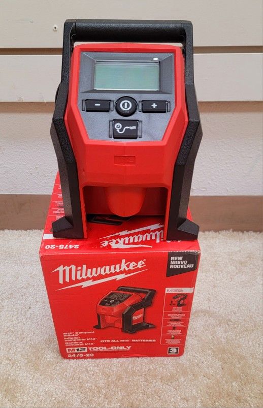 M12 12-Volt Lithium-Ion Cordless Electric Portable Inflator (Tool-Only)