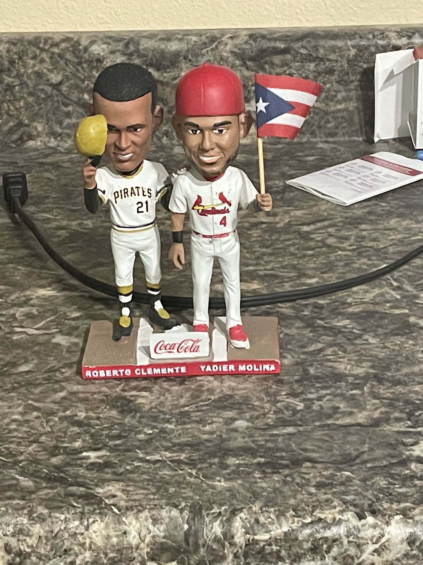 Robert Clemente and Yadier Molina Statue