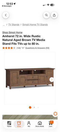 Simpli Home Amherst 72" TV Media Stand