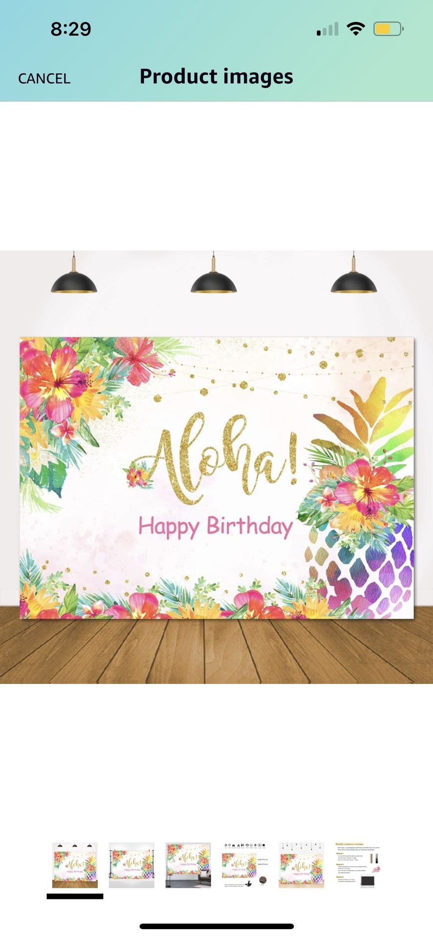 Birthday Banner Lua Party