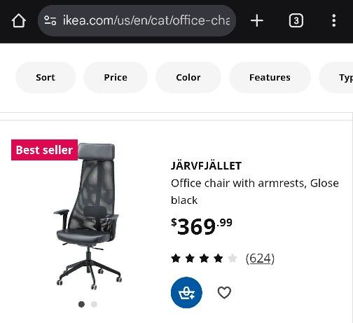 Ikea Reclining Office Chair