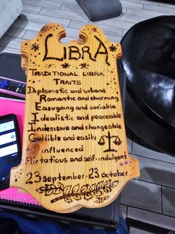 Libra plaque