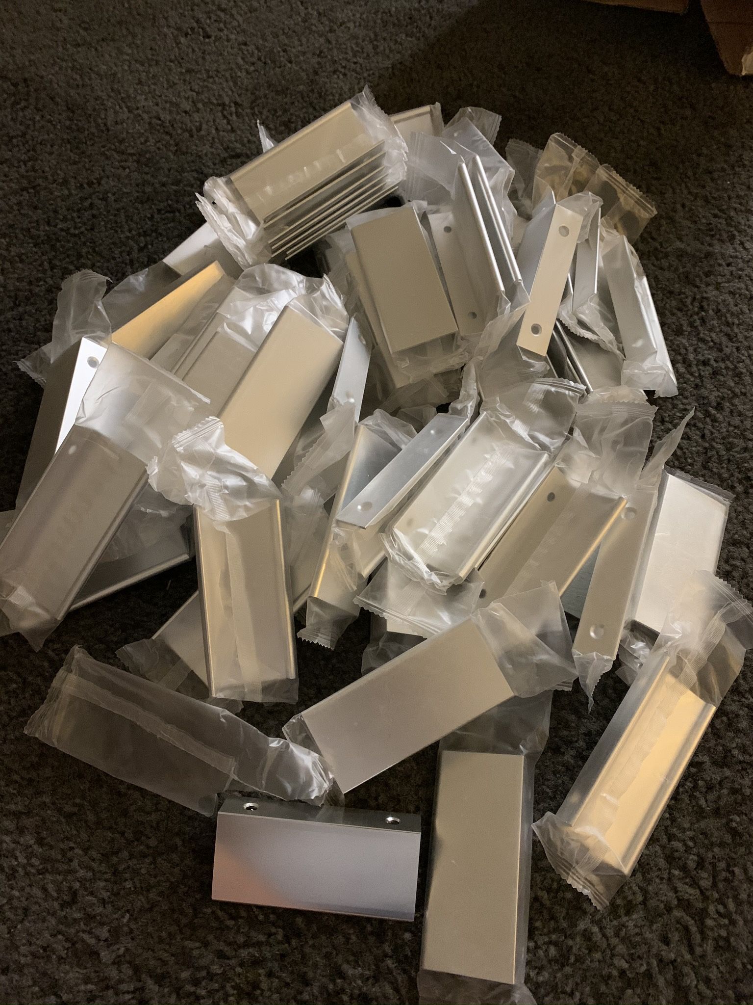 3.5” Cabinet Drawer Pull (Satin Aluminum) $1.50 each