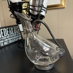 Vintage Duck Wine Decanter 