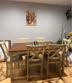 Dining Table Set with 5 Chairs