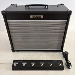 Boss Nextone Stage Amp with Boss GA-FC 6 Button Footswitch MINT