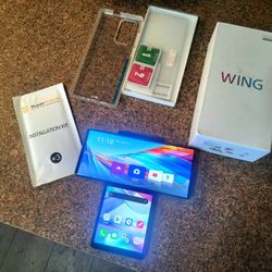 New New LG Wing T-Mobile unlocked phone and unlock with t-mobile with MetroPCS. with screen protector / case