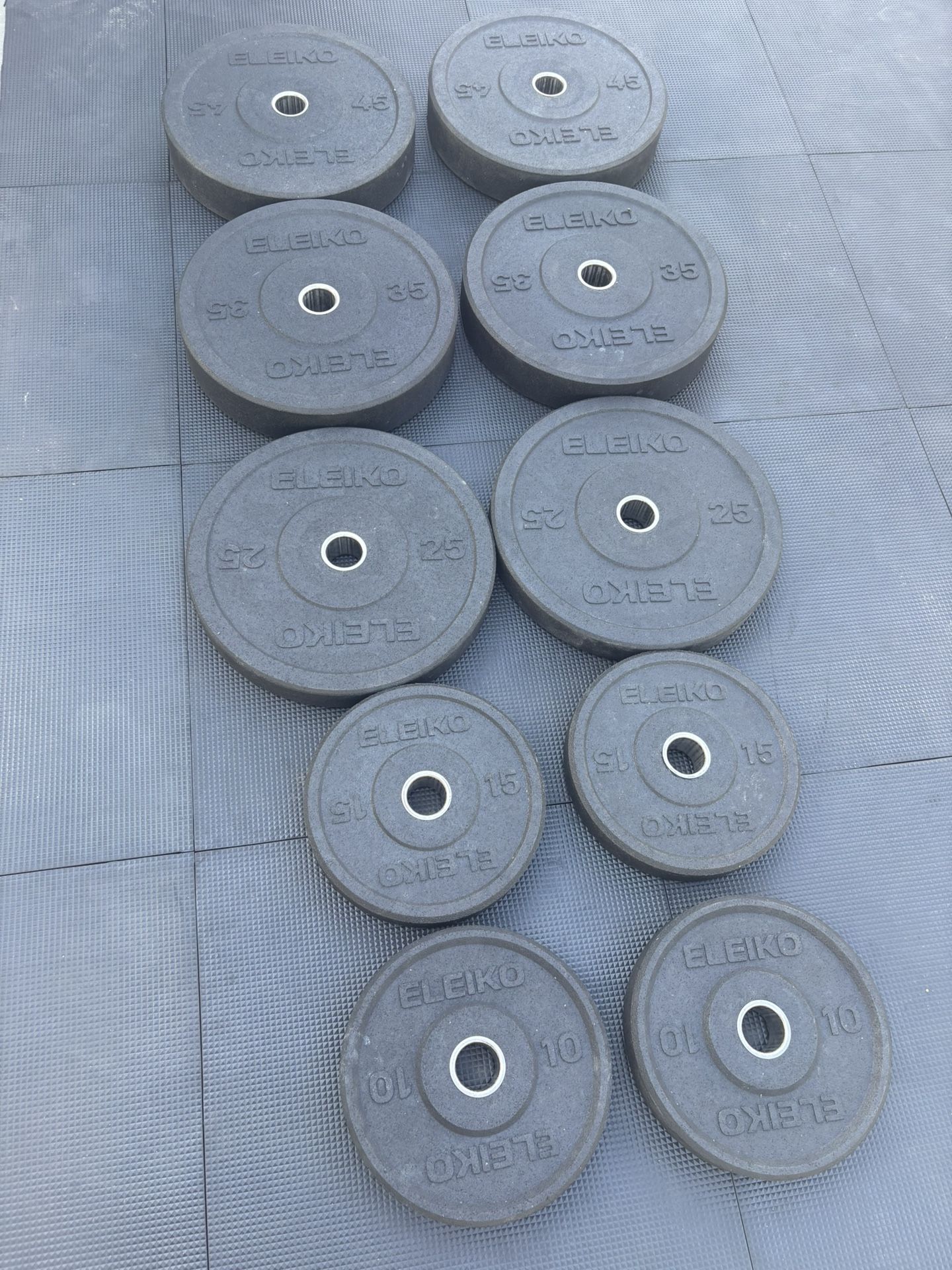 Eleiko complete Olympic weight set  260 pounds  pick up in sun valley cash only