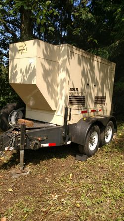 2006 Kohler 60kw Generator on trailer