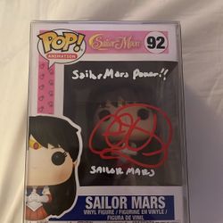 Sailor Mars Funko Signed JSA 