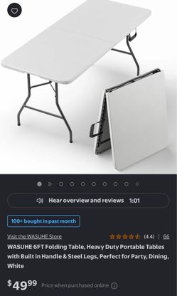 2 foldable white tables (read below)