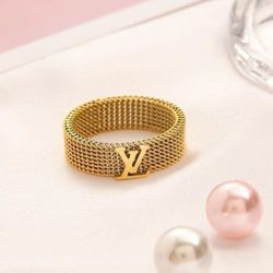 Gold Mesh Ring 