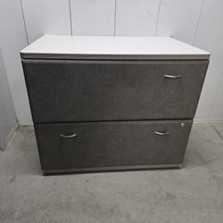 Wood File Cabinet Solid Top U Could Put A Fax Printer 