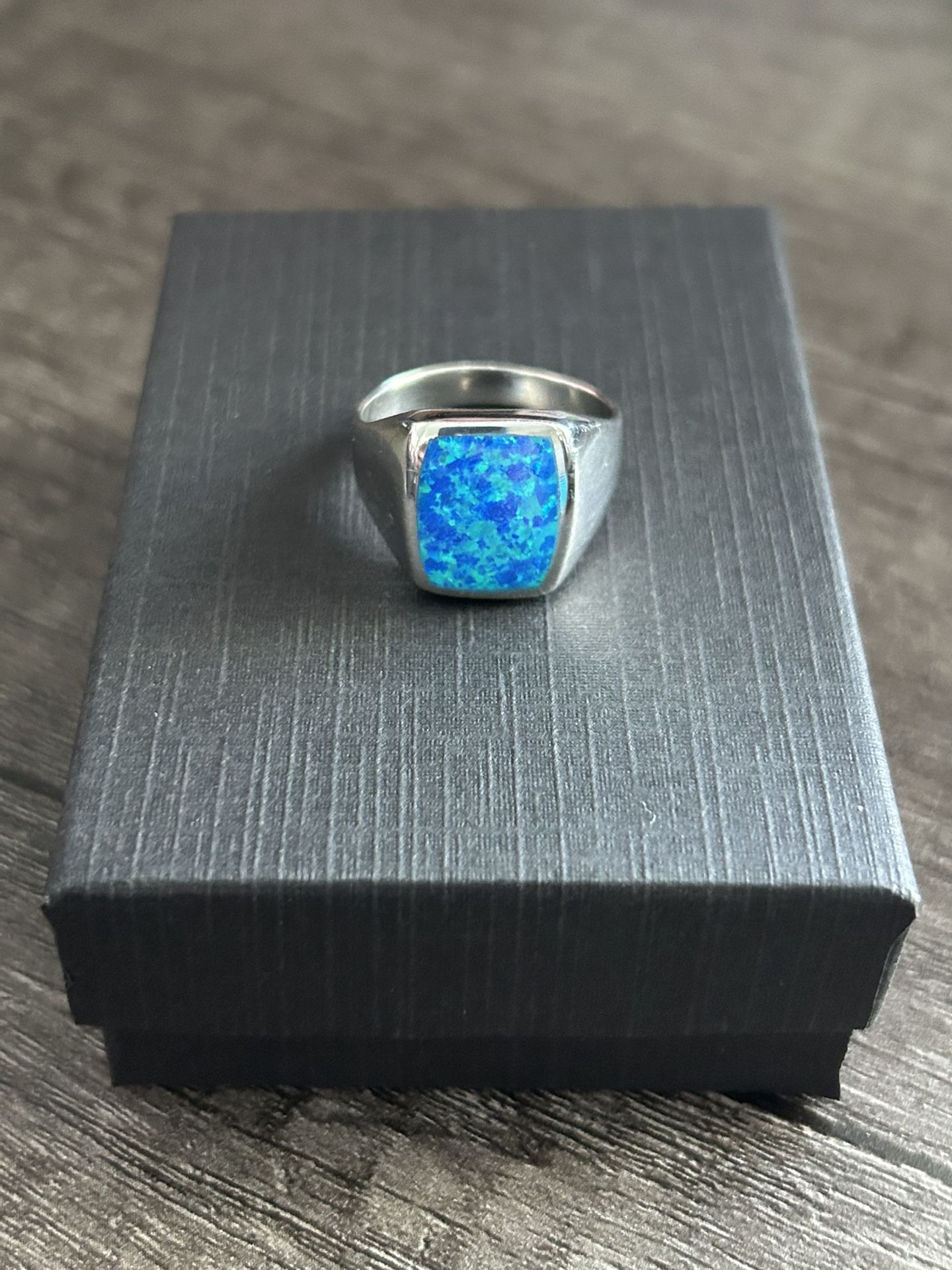 Silver Ring With Opal Stone