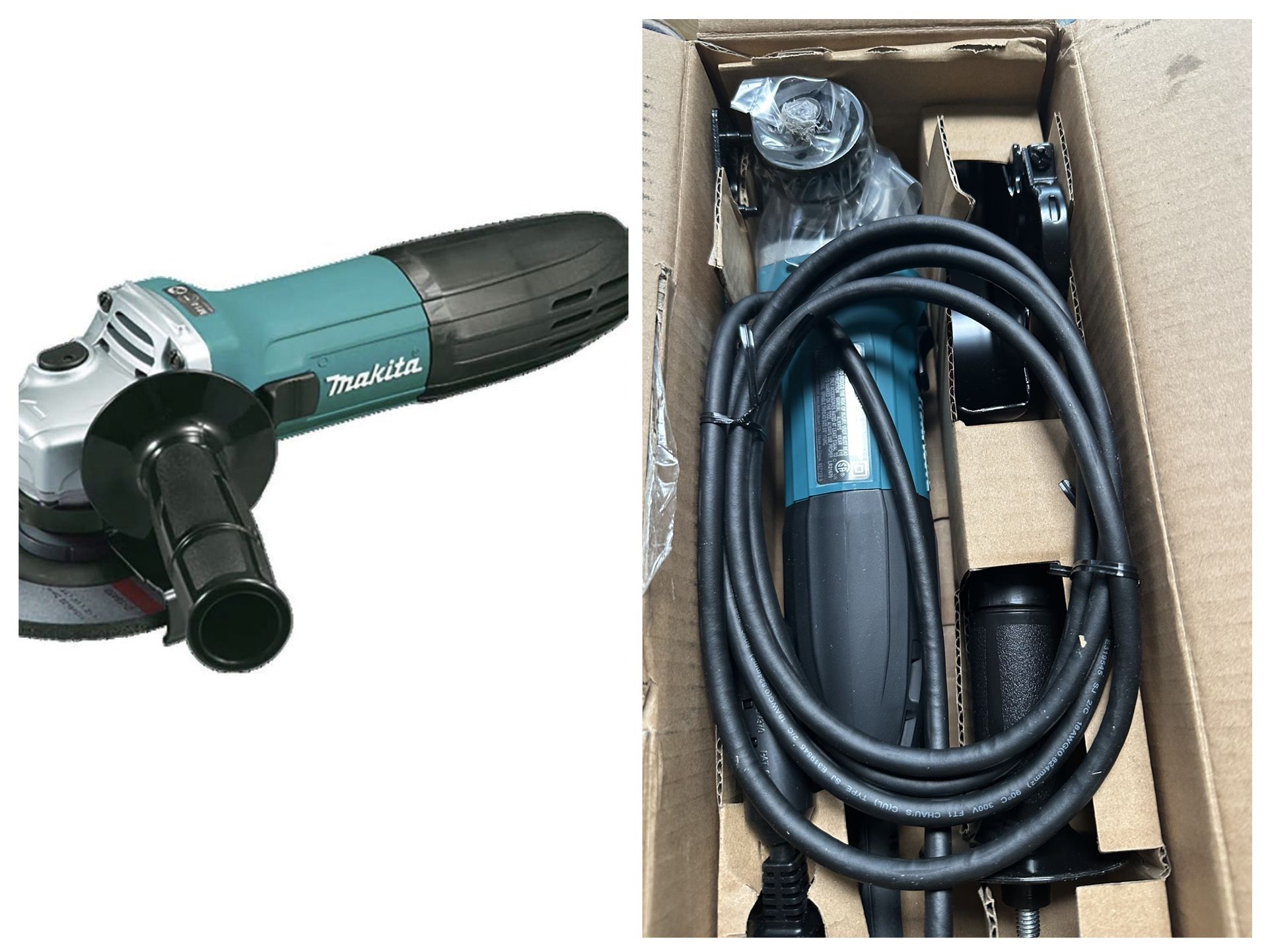Makita GA4530X 4-1/2-Inch Angle Grinder with Grinding Wheels , Blue