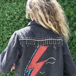 Hand Paint Jacket By Lara Klart 