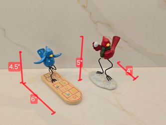 Russ Berrie Tweet Along With Me & Merrily We Tweet Along Figurines