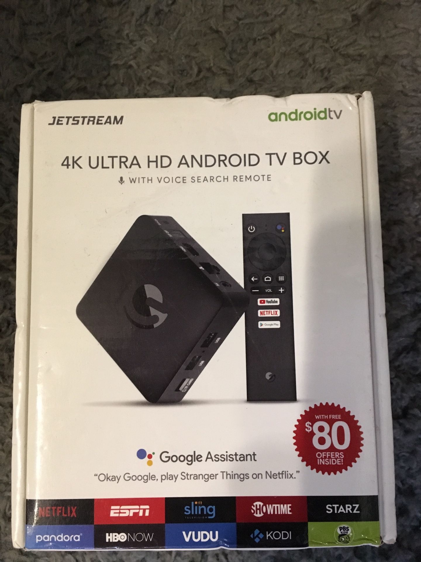 Jet stream android tv 4K android tv box