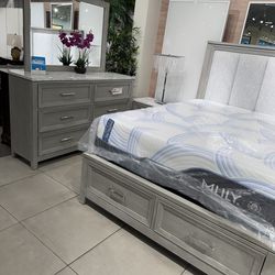 Rustic Bedroom Set 🔥 Take it home with only $50 down