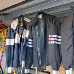 RJS flame retardant resistant motor sports racing jacket pants jump suit off road atv stunt size XL 