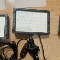 LED adjustable Photography lights with color