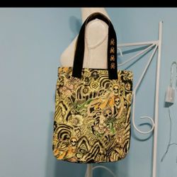 Skull Print Tote & Coin Purse Set