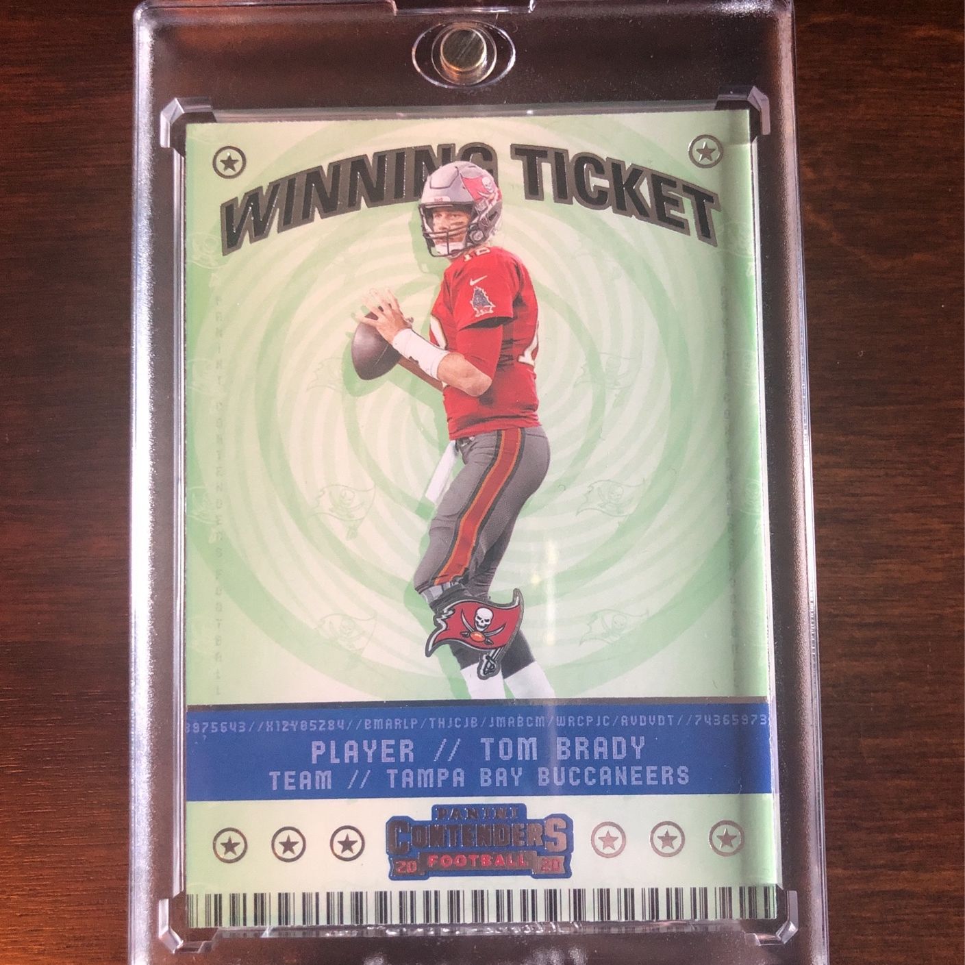 TOM BRADY PANINI WINNING TICKET 2020
