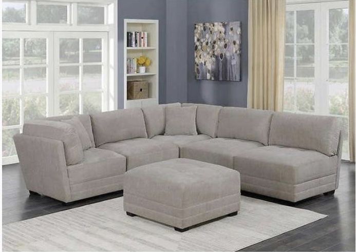 Lenora 6-piece Fabric Modular Sectional New in Box. From Costco