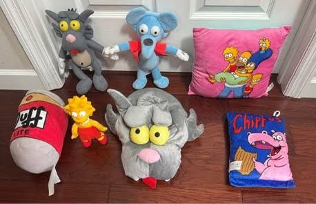 Simpson Plush and Toy Lot Itchy Scratchy Lisa Duff $20 for all