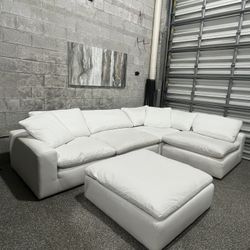 Nixon White Cloud Sectional 5pc Set 
