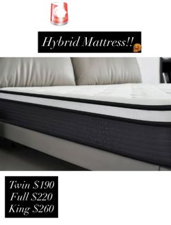 New Hybrid Mattress !! Available In All Sizes!!