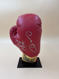 Oscar De La Hoya & Freddie Roach Autographed Glove