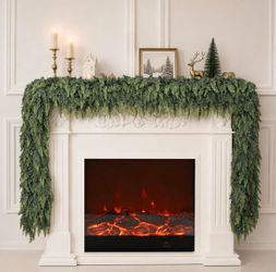 9FT Artificial Cedar Garland Real Touch for Christmas Decoration #1