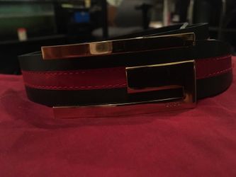 Women's leather belt new olive green red