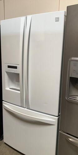 Kenmore 3 Door  Counter Depth White Refrigerator With Water and Ice Maker
