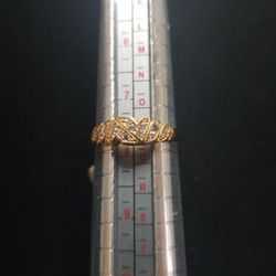 18k Yellow Gold Womens Ring