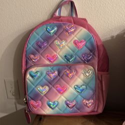 💜 NEW Pastel Heart Holographic Backpack