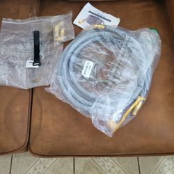 Dingbaayee 12ft 3/8" ID Natural Gas Hose With Quick Connect.