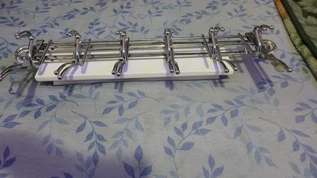3 sets of chrome hangers for doors