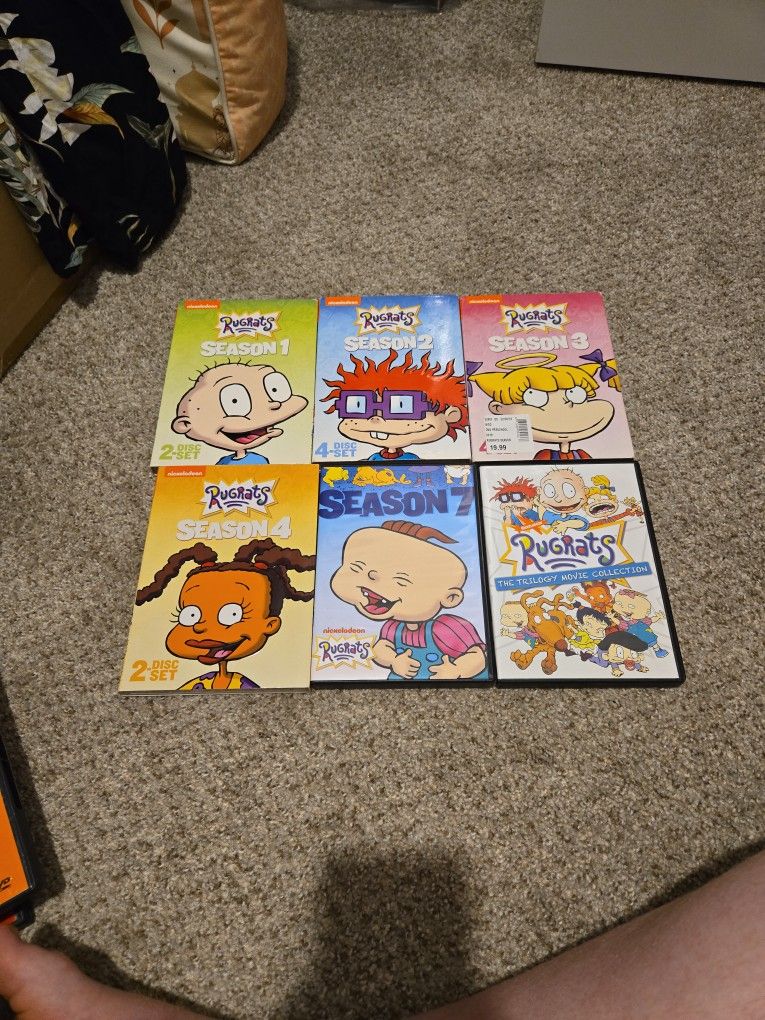 Rugrats DVD BIX SET SEASONS 1-4,7, and MOVIE Trilogy