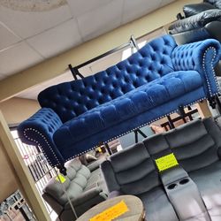 Gorgoues Blue Sofa New At Store 