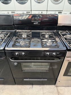Crosley black 4 burner range stove