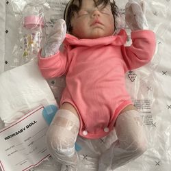 Realistic Baby Doll And Accessories 20in